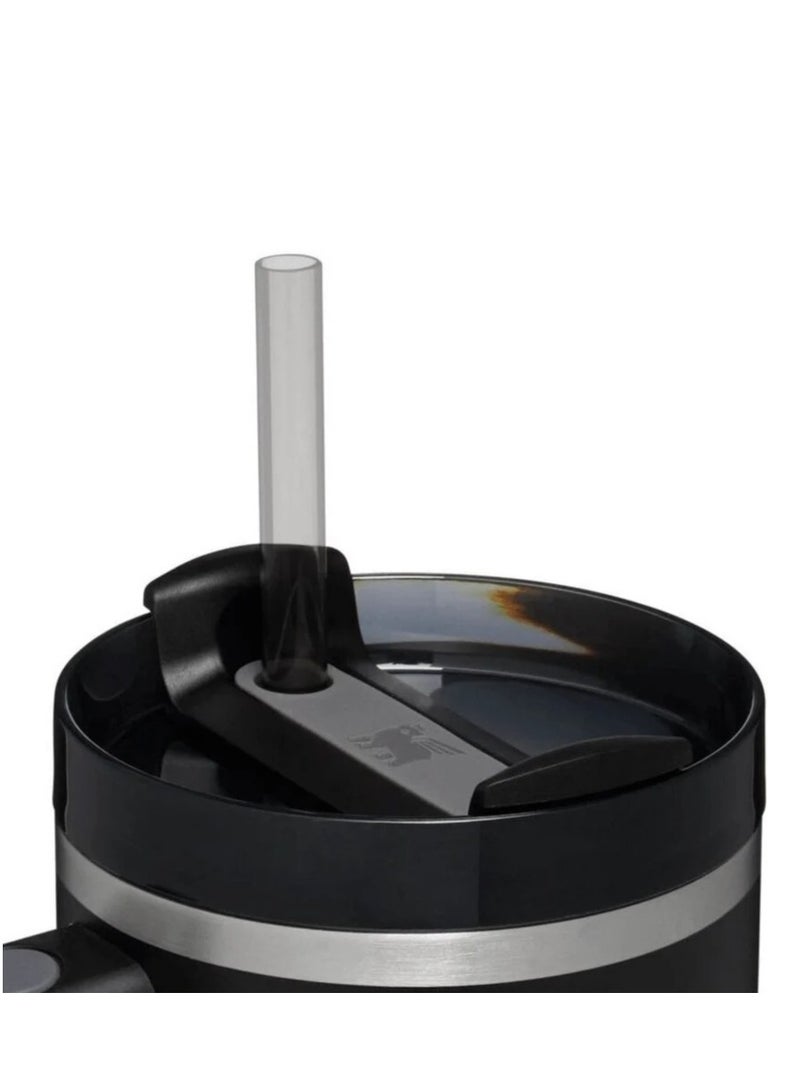 Stanley Quencher H2.0 FlowState Vacuum Insulated Tumbler – 40oz Black Stainless Steel Travel Mug with Leakproof Lid & Reusable Straw – Double-Walled Thermal Insulation – Keeps Drinks Hot for 7 Hours & Cold for 24 Hours – Durable, BPA-Free, Portable, and Ideal for Coffee, Water, Smoothies, Iced Tea & On-the-Go Hydration - Image 4