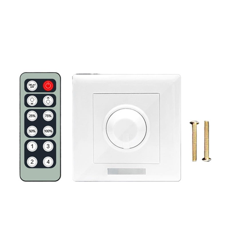 Ap M401 12 Key Infrared PWM 86 Panel Controller DC5 24V LED Strip Stepless Dimming Timer Manual Knob - Image 2