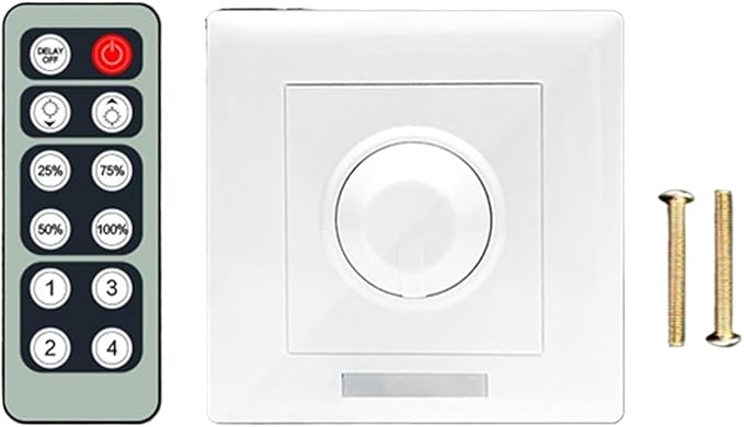 Ap M401 12 Key Infrared PWM 86 Panel Controller DC5 24V LED Strip Stepless Dimming Timer Manual Knob - Image 1