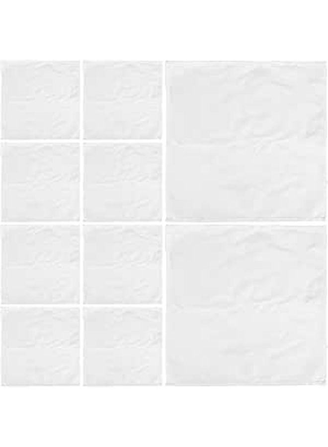 Soft Cotton Cloth Napkins 30x30cm White Absorbent Reusable for Kitchen Dining Table - Image 1