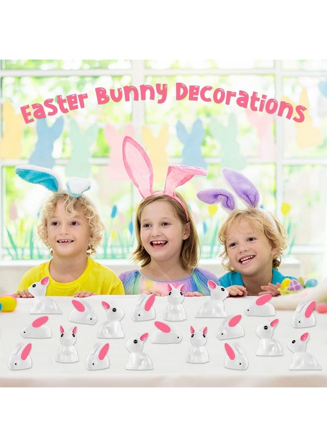 FFNIU Miniature Rabbit Figurines, 100Pcs Mini Resin Bunny Animals Toy, Miniature Rabbit for Landscape Ornaments Miniature Garden Decor Potted Plant,Cake Topper Decoration - Image 5