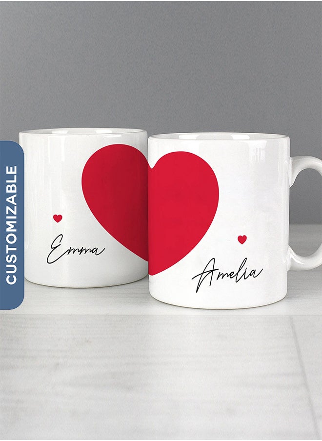 Share the Love Love Heart | Valentine's Day Personalised Coffee Mug  - Image 1