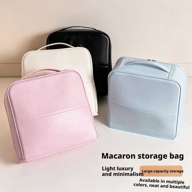 Large Capacity Cosmetic Toiletry Bag, PU, Simple & Portable, Waterproof - Image 5