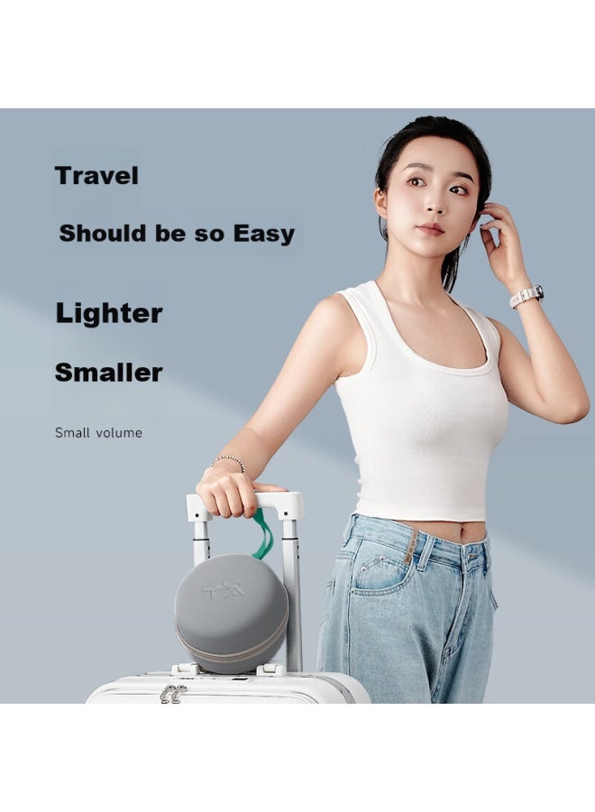 Ta Neck Support U-shaped Pillow For Airplane, High-speed Rail, Travel, Nap, Portable Sleeping, Business Trip Essential, Striped Gray - Image 4