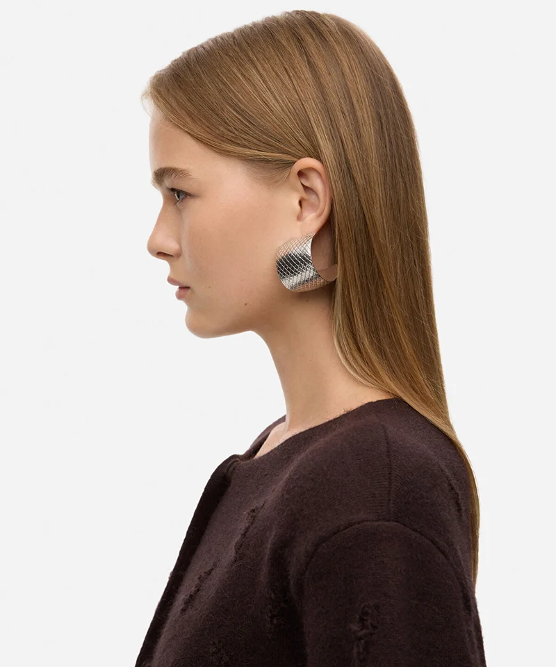 ابيكول Textured Earrings