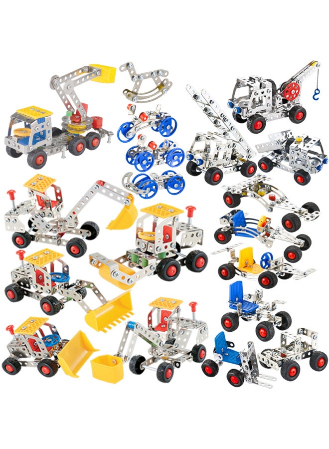 #42 Luxury Metal Assembled Suit Screw Nut Disassembly Combination Toys DIY Assembled Building Blocks Mechanical Mold-Color:6 Medium-sized Packages (3115-3120)  - Image 2