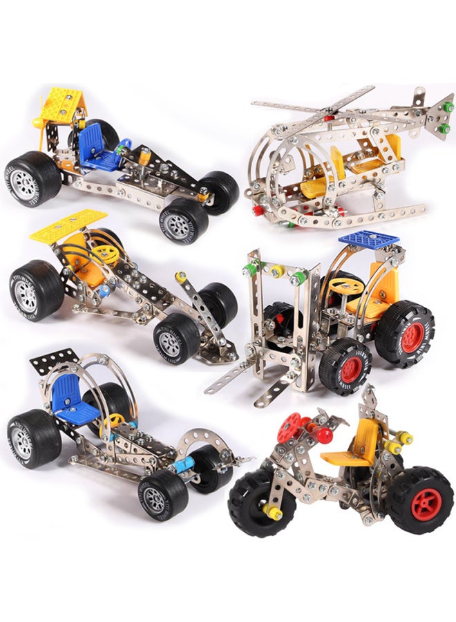 #42 Luxury Metal Assembled Suit Screw Nut Disassembly Combination Toys DIY Assembled Building Blocks Mechanical Mold-Color:6 Medium-sized Packages (3115-3120)  - Image 1