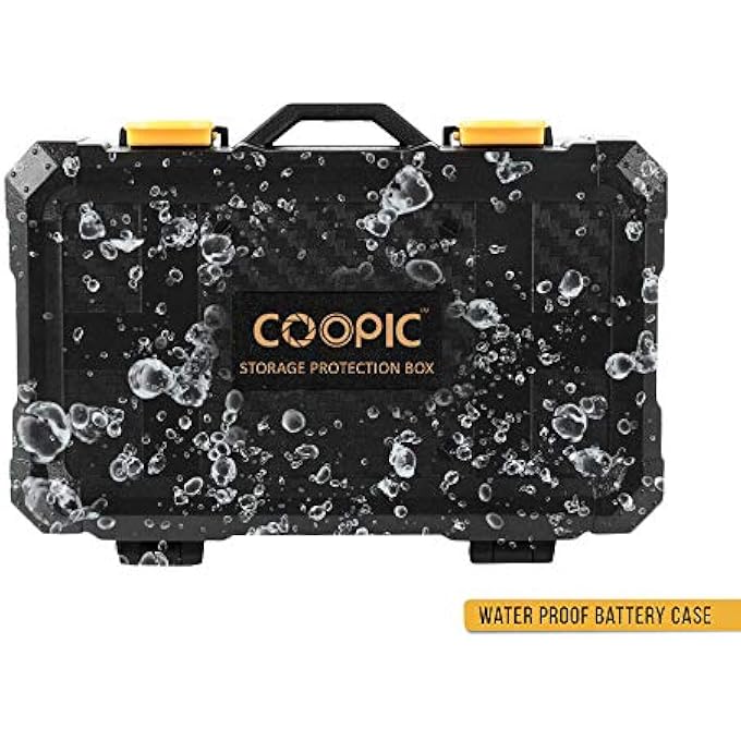 rayihni COOPIC CP-PB01 2 IN 1 MEMORY CARD HOLDER CASE WITH 2 CAMERA BATTERY SLOTS COMPATIBLE WITH CANON LP-E6 LP-E8 LP-E12 LP-E17 NB-13L NP-FZ100 NP-FW50 NP-BX1 NP-W126 NP-W126S EN-EL15 EN-EL14 - Image 3