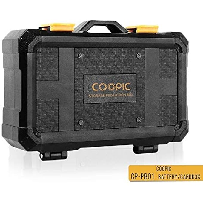 rayihni COOPIC CP-PB01 2 IN 1 MEMORY CARD HOLDER CASE WITH 2 CAMERA BATTERY SLOTS COMPATIBLE WITH CANON LP-E6 LP-E8 LP-E12 LP-E17 NB-13L NP-FZ100 NP-FW50 NP-BX1 NP-W126 NP-W126S EN-EL15 EN-EL14 - Image 2