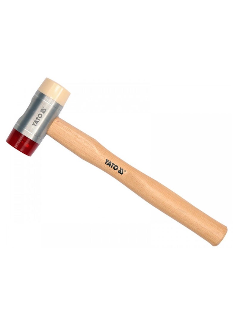 YATO PU & Nylon Head Mallet 60mm Wooden Handle YT-4634