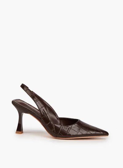 فلورا بيلا من شو إكسبرس أحذية سلاينج باك بكعب مائل مزخرفة