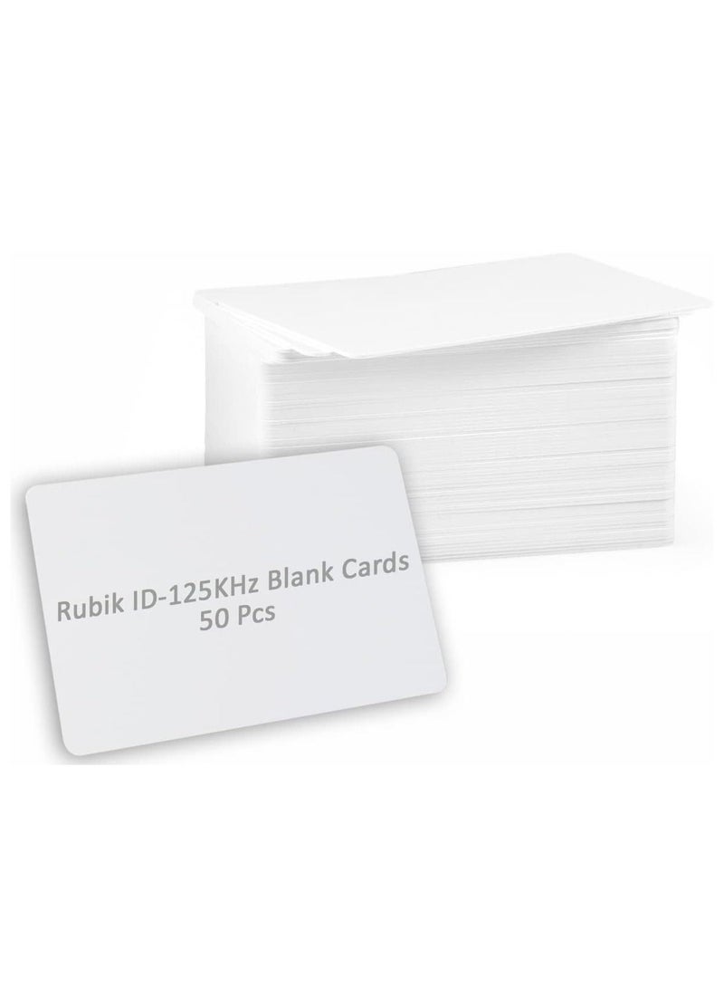 Rubik Blank ID-125Khz RFID Key Cards for RFID Copier/Reader/Writer/Duplicator (ID-125KHz 50 Cards) 