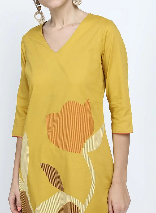 Vishudh Vishudh Women Women Yellow Printed Kurta