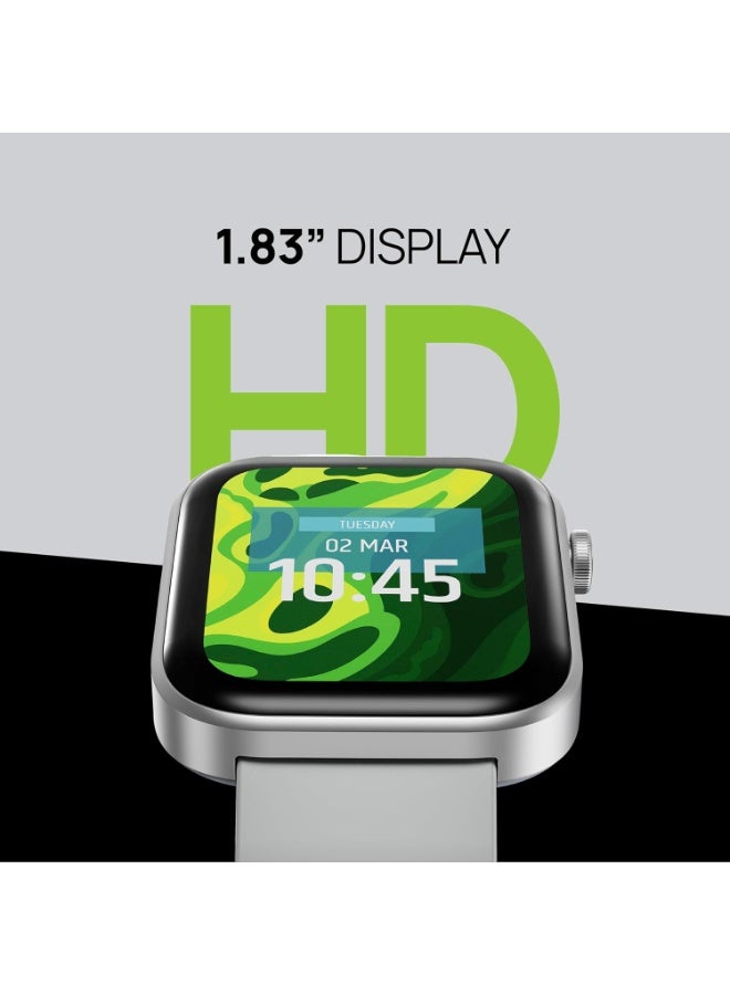 HMD WATCH P1 Smartwatch, 1.83" HD Display, 4 Day Battery, 700+ Sports Mode via HMD Watch App, IP67 Dust & Water Resistant, Health Monitor, Sleep Score, Fitness Tracker, iOS & Android (Silver) silver - Image 4