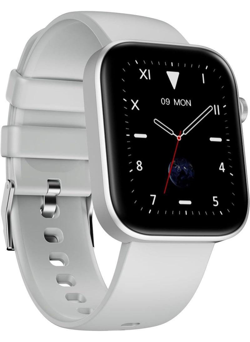 HMD WATCH P1 Smartwatch, 1.83" HD Display, 4 Day Battery, 700+ Sports Mode via HMD Watch App, IP67 Dust & Water Resistant, Health Monitor, Sleep Score, Fitness Tracker, iOS & Android (Silver) silver - Image 1