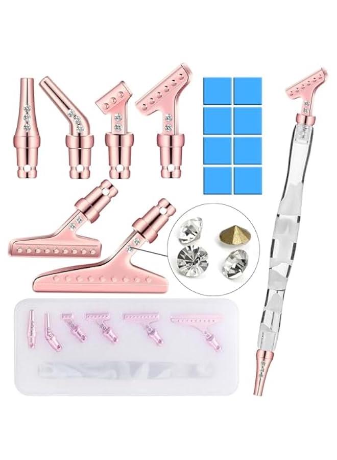 FYLX Ergonomic Resin Diamond ting Pen Set with Metal Ti and Glue Clay  Comfortable Craft Tool for DIY 5D Diamond ting - Image 1