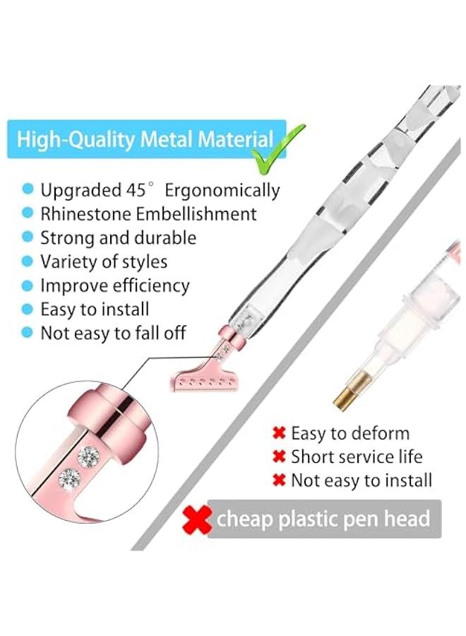 FYLX Ergonomic Resin Diamond ting Pen Set with Metal Ti and Glue Clay  Comfortable Craft Tool for DIY 5D Diamond ting - Image 3