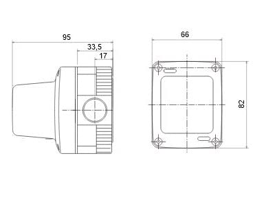 GEWISS - GW27416DY Warning Light, 15 W, 230 V, Green Diffuser, IP55, Grey RAL 7035 - Image 2