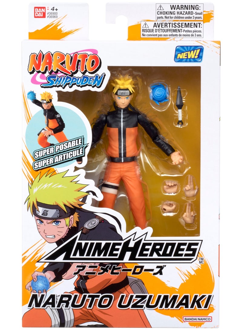 Bandai شخصية قابلة للتحصيل أنمي أبطال ناروتو أوزوماكي (تجديد) 6.5 بوصة | ناروتو شيبودن | شخصية عمل قابلة للتحصيل | أيدٍ قابلة للتبديل | شخصية عرض | شخصية كاريكاتير | هدية مثالية لجماهير التحصيل، وعشاق المانغا والأنمي! - Image 1