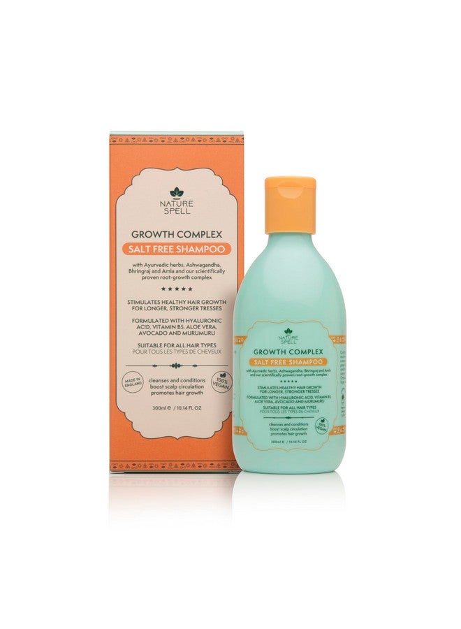 Nature Spell Hair Shampoo For Hair Growth Infused With Ayurvedic Herbs Vegan & Sulphatefree Suitable For All Hair Types 10.14 Fl Oz - Image 1