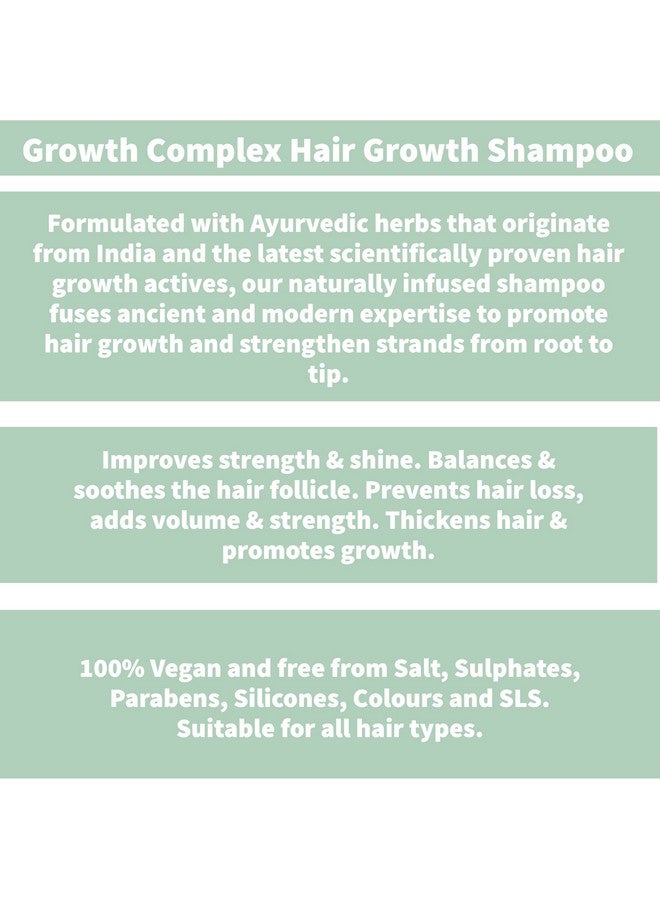 Nature Spell Hair Shampoo For Hair Growth Infused With Ayurvedic Herbs Vegan & Sulphatefree Suitable For All Hair Types 10.14 Fl Oz - Image 4
