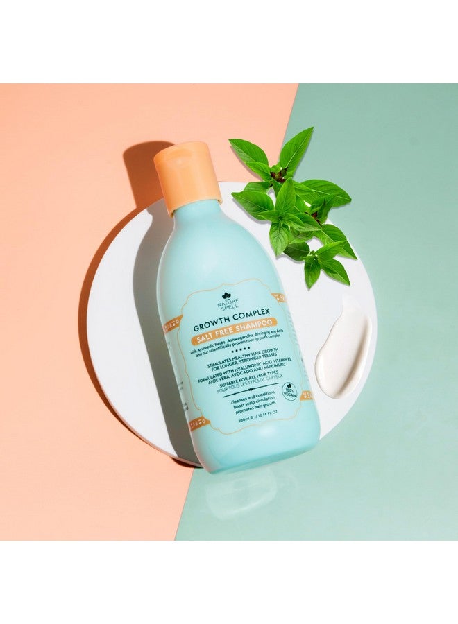 Nature Spell Hair Shampoo For Hair Growth Infused With Ayurvedic Herbs Vegan & Sulphatefree Suitable For All Hair Types 10.14 Fl Oz - Image 3