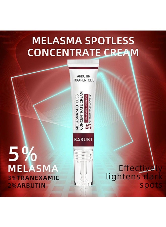 BARUBT Melasma Spotless Concentrate Cream 15g, Moisturizing Hydrating and Firming Cream for Dark Spot, Melasma, Age Spots, Freckle Remover Cream, Reduce Dark Circles and Fine Lines - Image 5