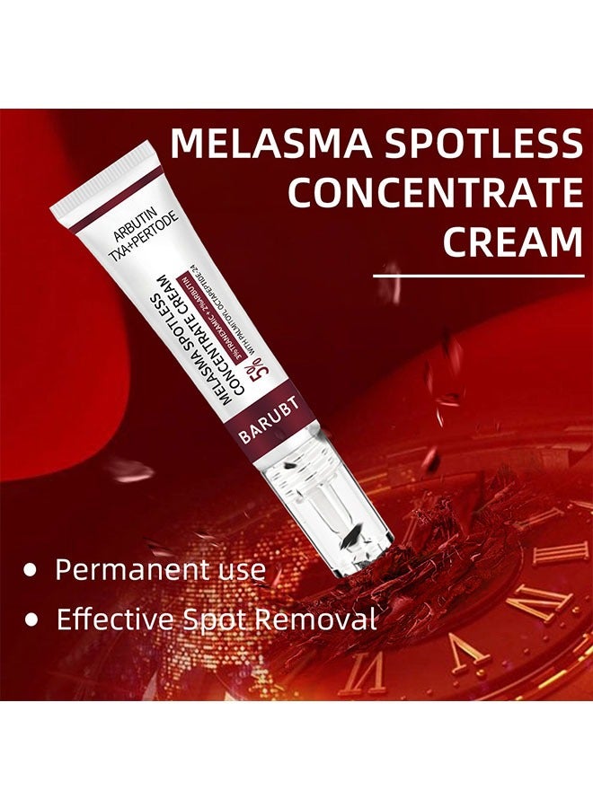 BARUBT Melasma Spotless Concentrate Cream 15g, Moisturizing Hydrating and Firming Cream for Dark Spot, Melasma, Age Spots, Freckle Remover Cream, Reduce Dark Circles and Fine Lines - Image 4