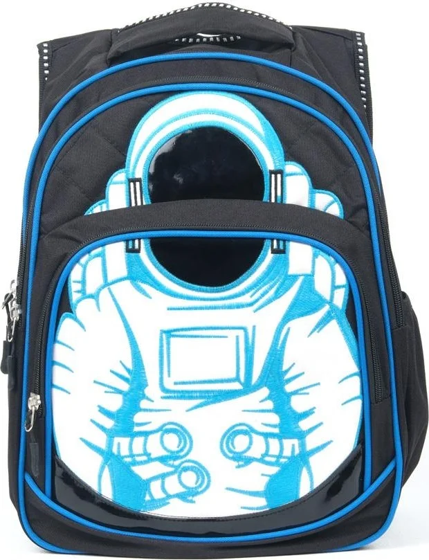 ماشو تريند Blue 3-Eyed Astronaut School Bag + Nutrition + Water Bottle - Space Bag Primary School Bag Backpack
