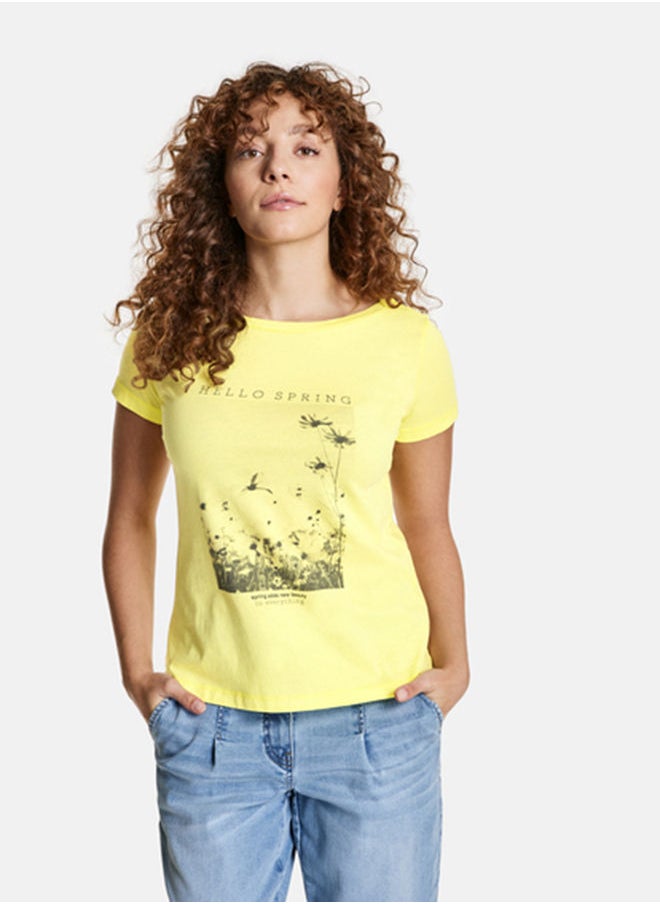 GERRY WEBER T-shirt with a photo print, GOTS  - Image 1