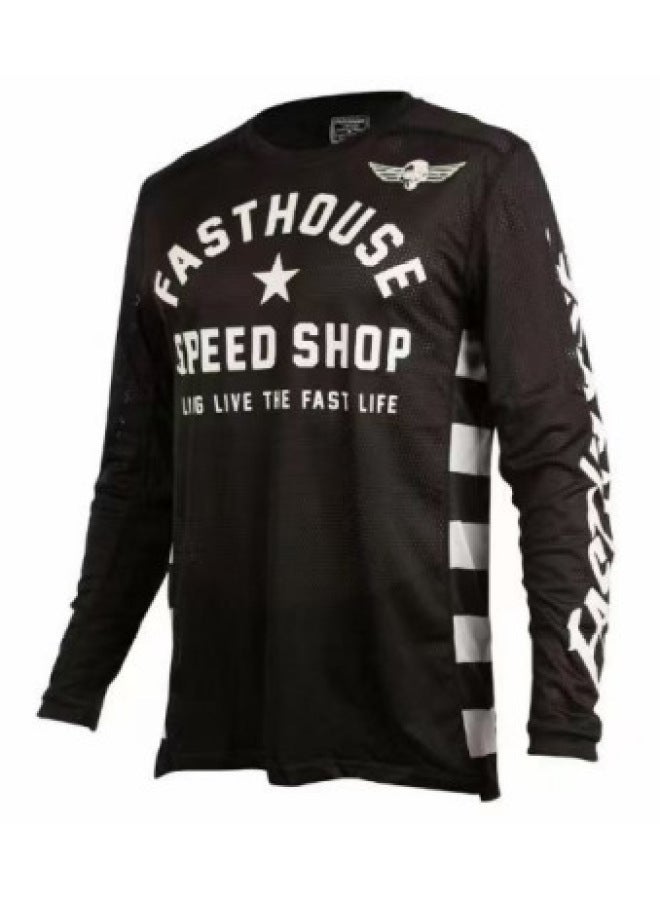 Fasthouse Off-road Motorcycle Downhill Suit Long Sleeve T-shirt Mountain Bike Riding Suit Team Racing Suit