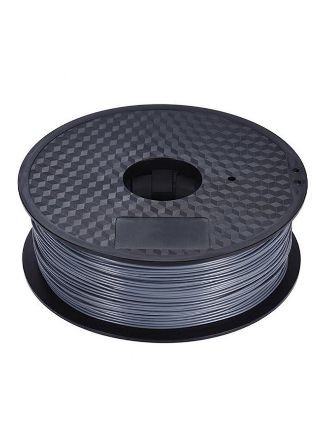 NIBEMINENT PLA Filament Roll For MakerBot Anet RepRap 3D Printer Pen Metallic Silver  - Image 1