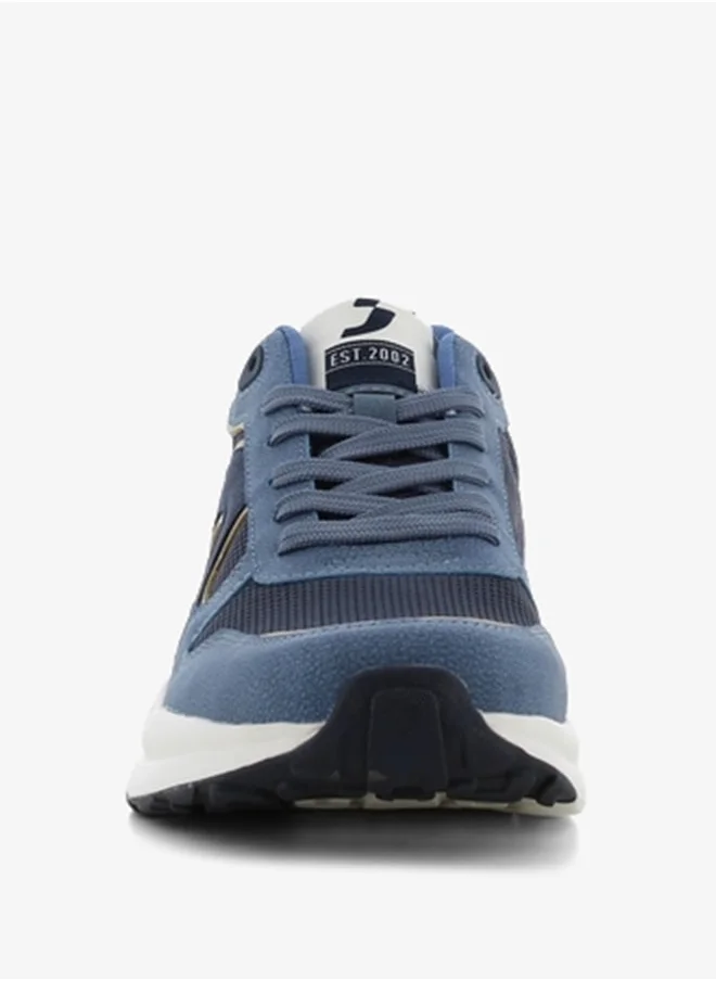 SJ Men's Textured Lace-Up Low Top Sneakers