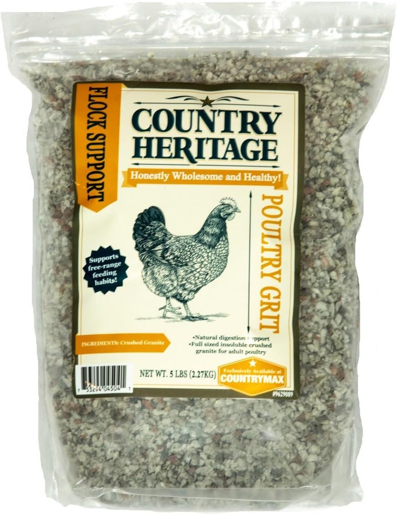 Country Heritage – حبيبات علف للدواجن بحجم كامل مصنوعة من الجرانيت غير القابل للذوبان، مخصصة للدجاج والبط، وزن 5 أرطال - Image 1
