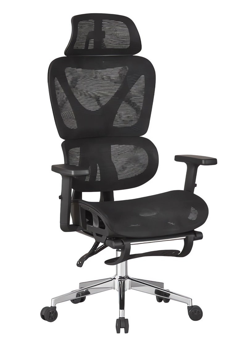 هوتس يو أيه إي كرسي مكتب إيرغونومية ، كرسي الألعاب الشبكة الخلفية العالية مع مسند الرأس ، الارتفاع القابل للتعديل والدعم القطني ، الأسود - Image 5