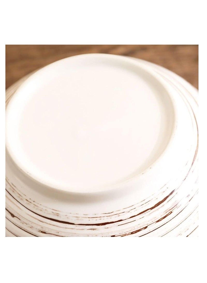 Generic White Ceramic Bowl with Lid, Spoon, Chopsticks - Japanese Traditional Style Tableware  - Image 4