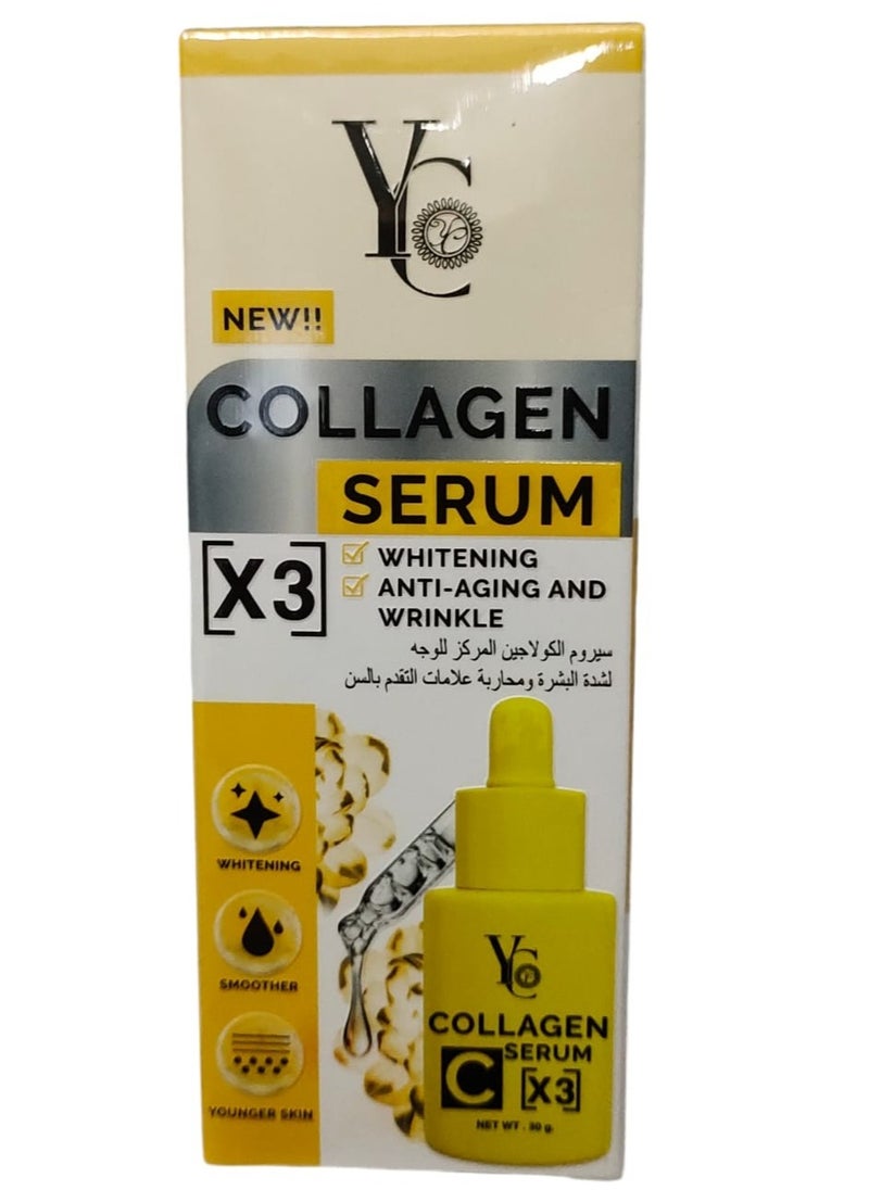 Collagen Serum X3 Whitening And Anti-Aging And Wrinkle 30 g