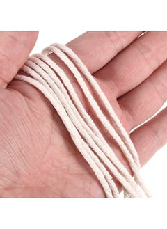 Premify 2 Pack 2mm White Cotton Rope Craft Macrame Cord, Natural Long Cotton Rope Handmade Art Material for Craft Wall, Hanging Plants, Drawstrings, Gardening, Home Decorations (2 x 100M White)  - Image 3