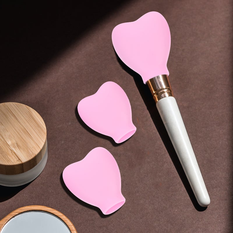 6 pcs Makeup Brush Protector Reusable Covers Brush Sleeve Silicone Brush Covers - Image 5