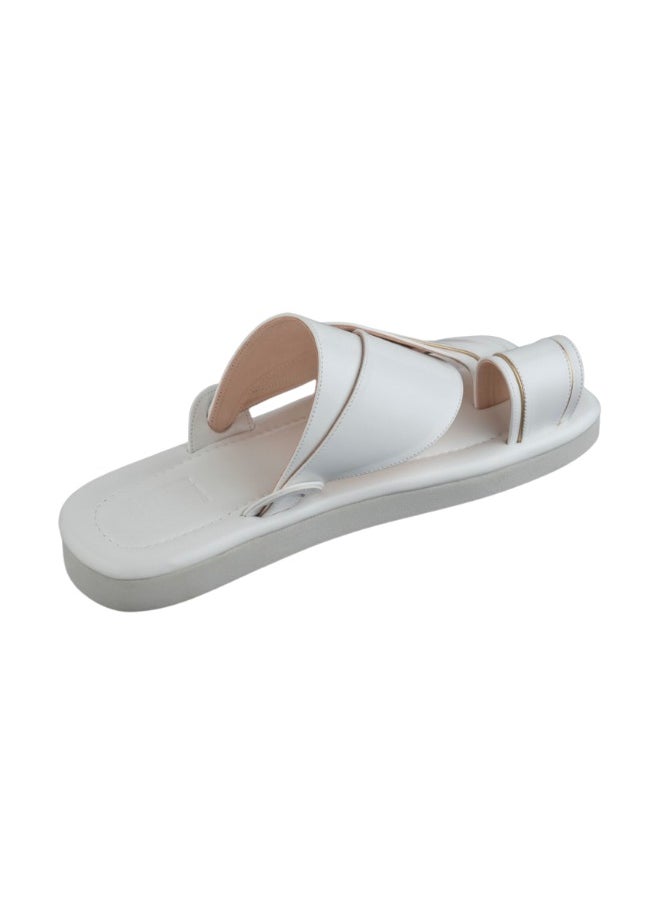 NAD Classic white gilded arabic sandals  - Image 2