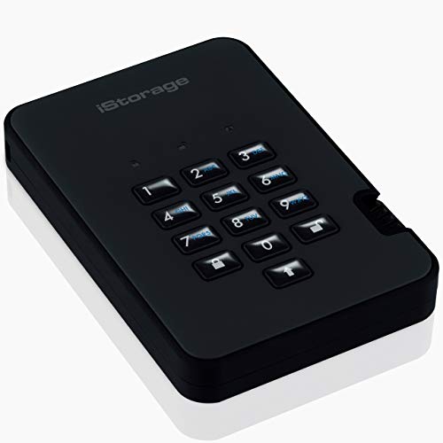 iStorage diskAshur2 SSD 512GB Black | Secure portable solid state drive | Password protected | Dust & water resistant | Hardware Encryption - Image 2