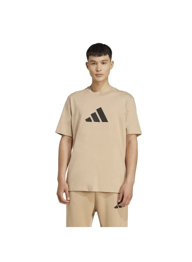 adidas Adidas M Fi 3Bar Tee Brown T-Shirt (Short Sleeve) T-Shirts For Men
