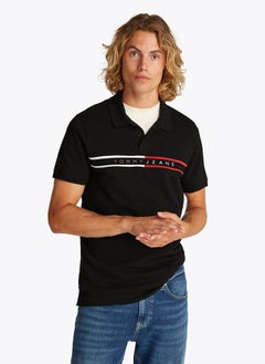 TOMMY JEANS Slim Flag Short Sleeve Polo  - Image 1