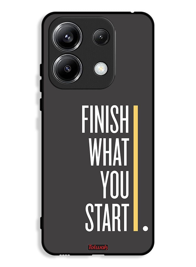 Tolwak Xiaomi Poco M6 Pro 4G Protective Case Cover Finish What You Start - Image 1