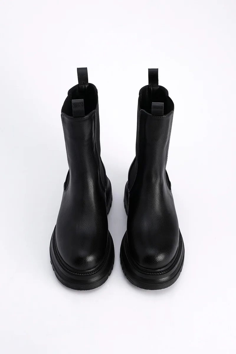 MARJIN Margin Women's Thick Sole Elastic Side Band Daily Boots Bekira