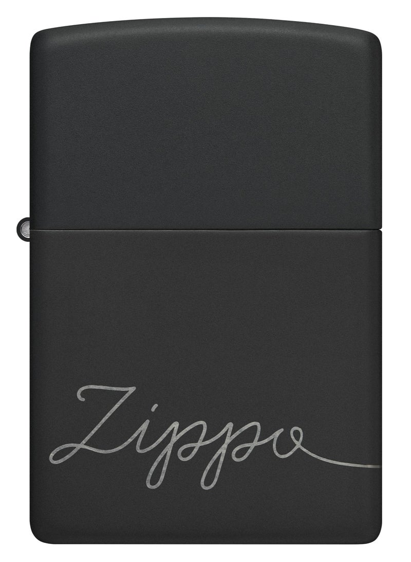 Zippo 48979 218 Zippo Design Black Matte Windproof Lighter - Image 2