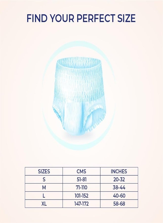 MediSORB Adult Diaper L Size Pants | Large (L) |Waist 101-512 cm (40-60 inches) |High Absorbency -15 Hrs |Rash-Free Adult Diapers|Leakproof |Elastic Waist |For Men & Women | 10 Units, Pack of 1 - Image 5