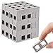 Civaner 80 Pcs Miniature 112 Scale Mini Bricks Concrete Tiny Dollhouse Accessories for Kitchen Garden Landscaping Model Architect Buildings DIY Construction Office Desk Toys Supplies GraySquare - Image 2