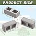 Civaner 80 Pcs Miniature 112 Scale Mini Bricks Concrete Tiny Dollhouse Accessories for Kitchen Garden Landscaping Model Architect Buildings DIY Construction Office Desk Toys Supplies GraySquare - Image 4