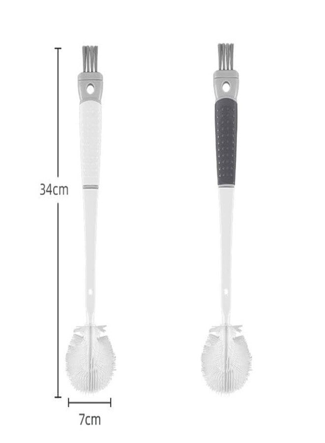 BYKOINE Silicone Bottle Cleaning Brush 5 in 1 Set – Multifunction Cup & Kettle Cleaner with Long Grip Handle| Multifunction Cup, Kettle & Straw Cleaner for Kitchen Use - Image 3